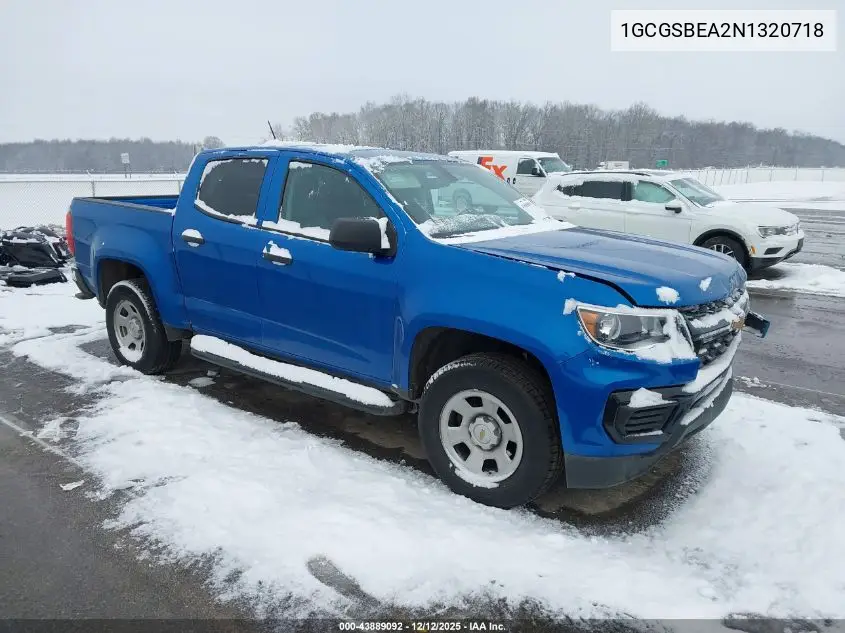 1GCGSBEA2N1320718 2022 Chevrolet Colorado 2Wd Short Box Wt