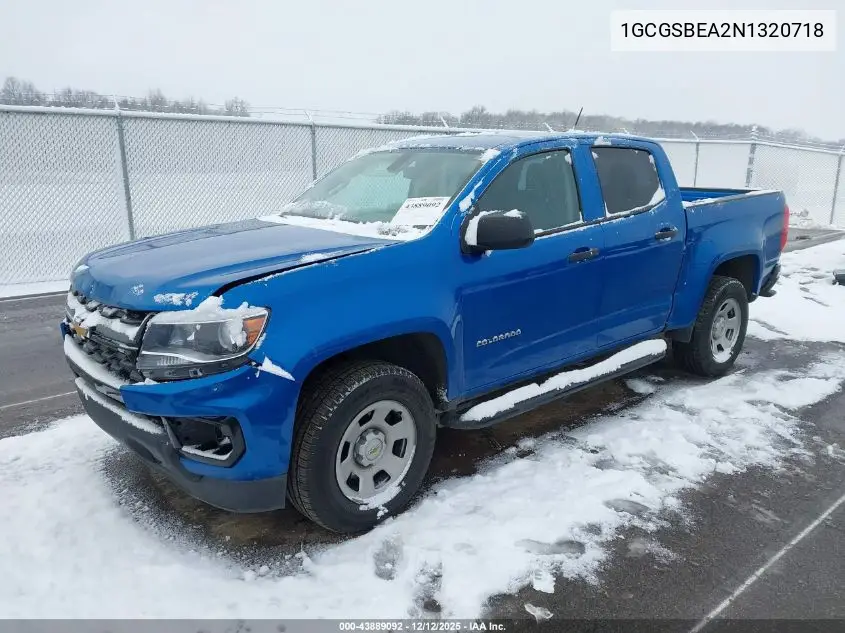 1GCGSBEA2N1320718 2022 Chevrolet Colorado 2Wd Short Box Wt