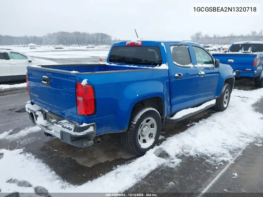 1GCGSBEA2N1320718 2022 Chevrolet Colorado 2Wd Short Box Wt