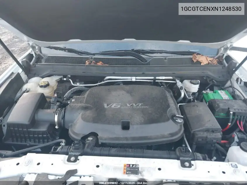 1GCGTCENXN1248530 2022 Chevrolet Colorado 4Wd Short Box Lt