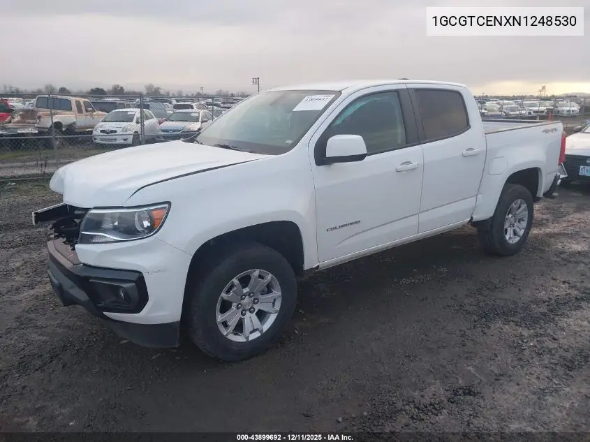 1GCGTCENXN1248530 2022 Chevrolet Colorado 4Wd Short Box Lt
