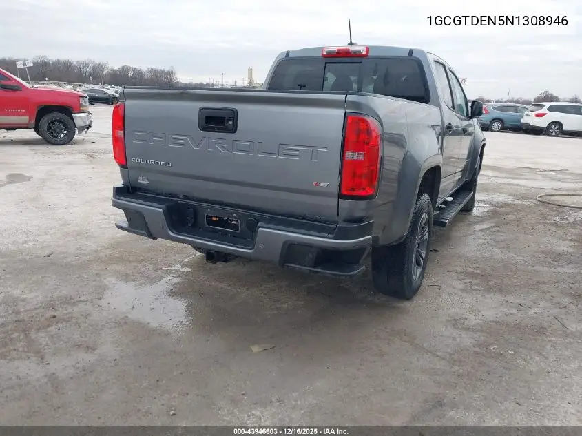 1GCGTDEN5N1308946 2022 Chevrolet Colorado 4Wd Short Box Z71