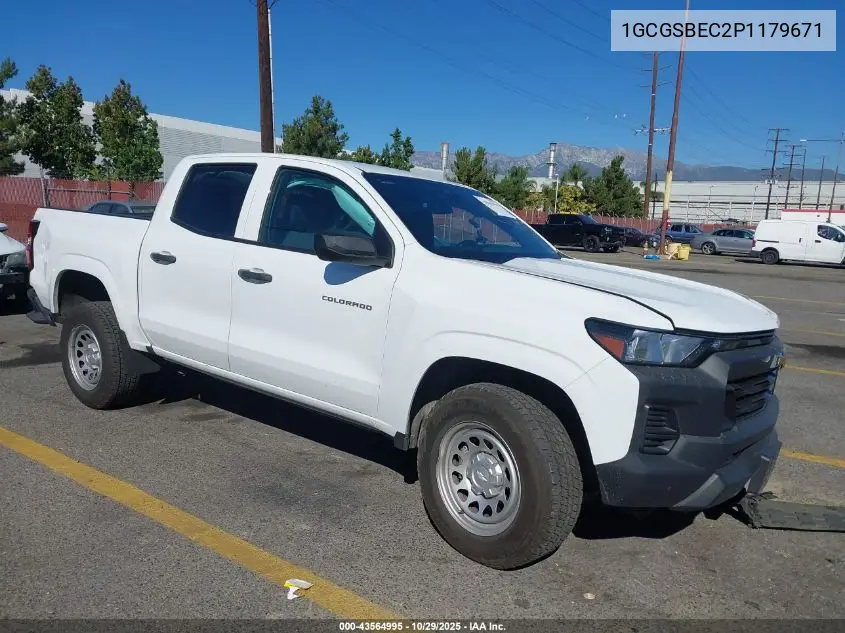 1GCGSBEC2P1179671 2023 Chevrolet Colorado 2Wd Short Box Wt