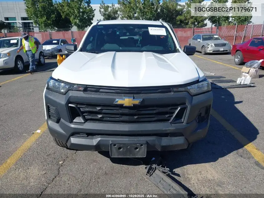 1GCGSBEC2P1179671 2023 Chevrolet Colorado 2Wd Short Box Wt