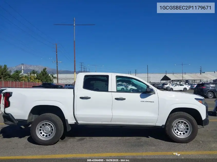 1GCGSBEC2P1179671 2023 Chevrolet Colorado 2Wd Short Box Wt