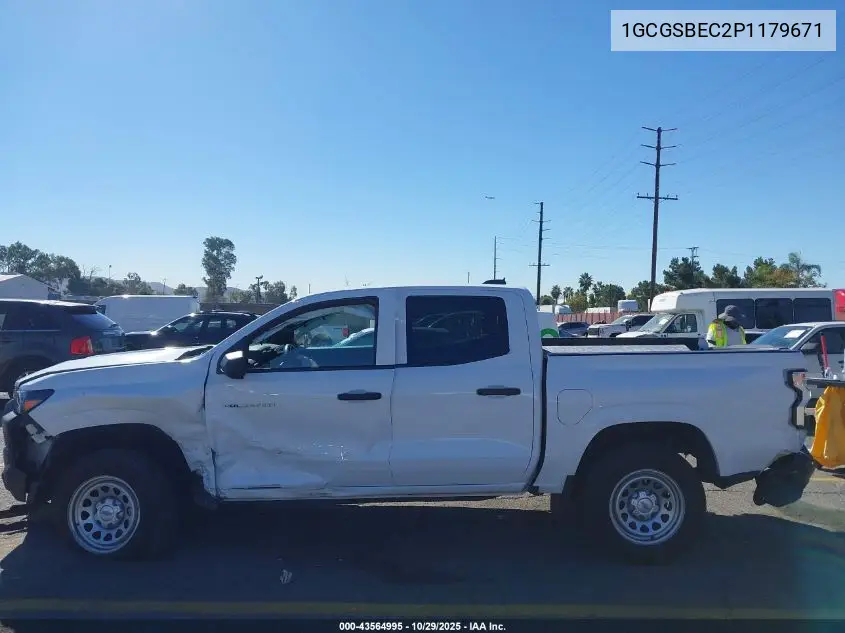 1GCGSBEC2P1179671 2023 Chevrolet Colorado 2Wd Short Box Wt