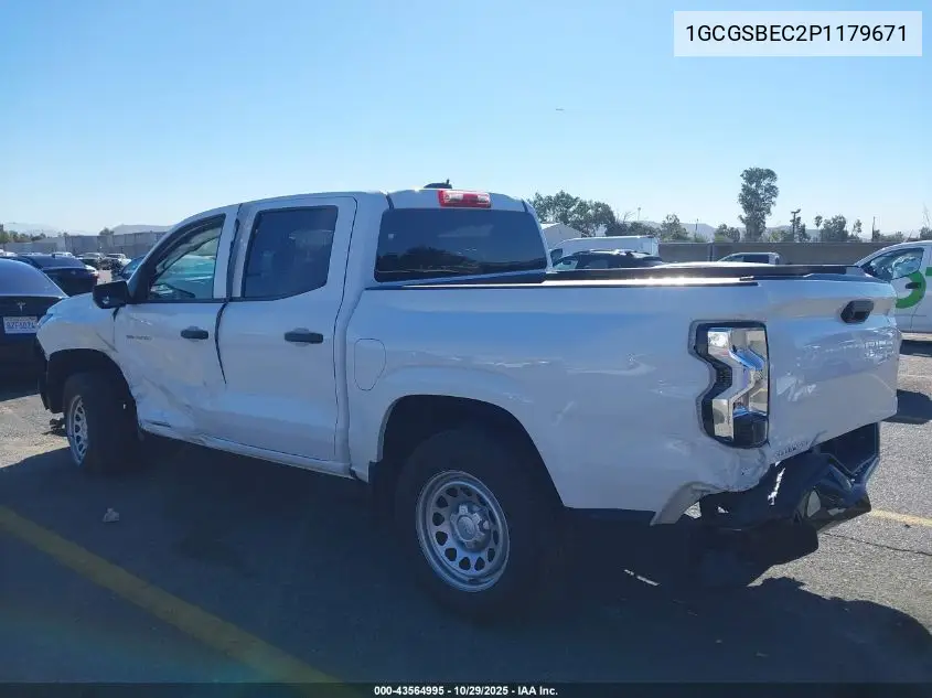 1GCGSBEC2P1179671 2023 Chevrolet Colorado 2Wd Short Box Wt