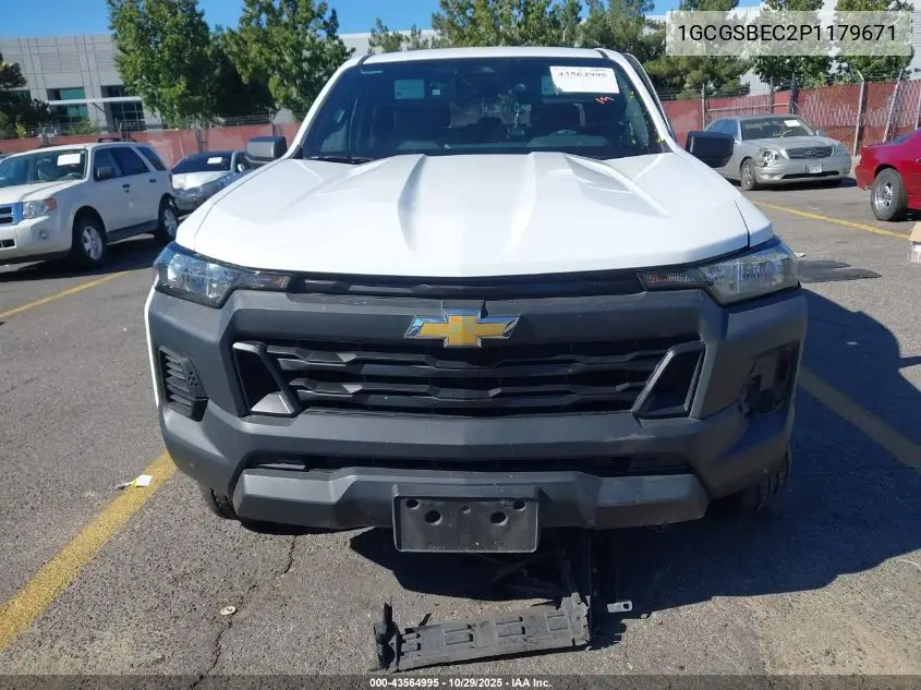 1GCGSBEC2P1179671 2023 Chevrolet Colorado 2Wd Short Box Wt