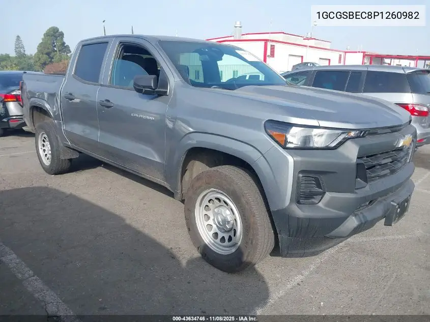 1GCGSBEC8P1260982 2023 Chevrolet Colorado 2Wd Short Box Wt