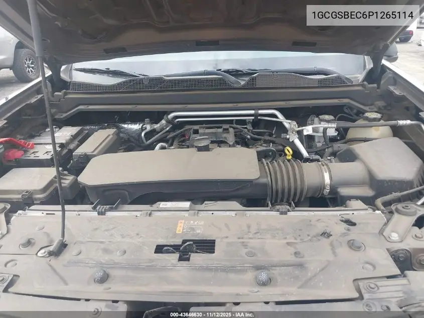 1GCGSBEC6P1265114 2023 Chevrolet Colorado 2Wd Short Box Wt