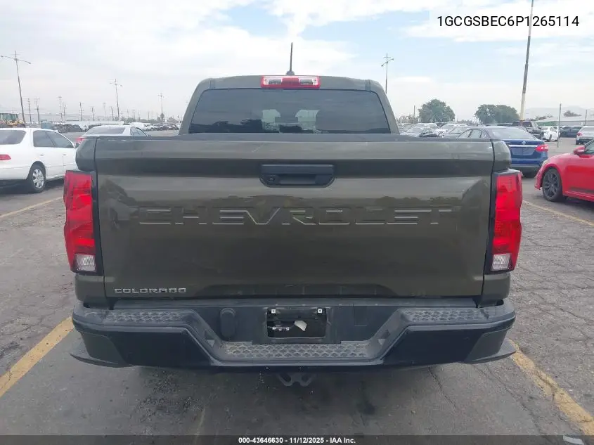 1GCGSBEC6P1265114 2023 Chevrolet Colorado 2Wd Short Box Wt