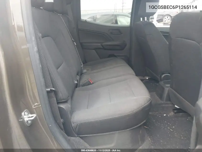 1GCGSBEC6P1265114 2023 Chevrolet Colorado 2Wd Short Box Wt