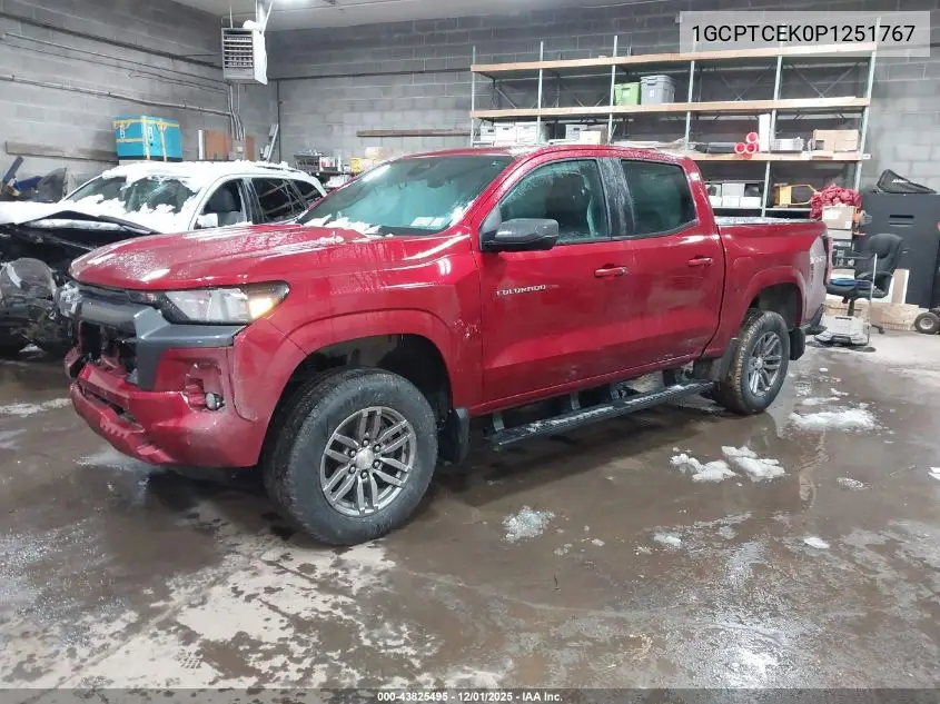 1GCPTCEK0P1251767 2023 Chevrolet Colorado 4Wd Short Box Lt