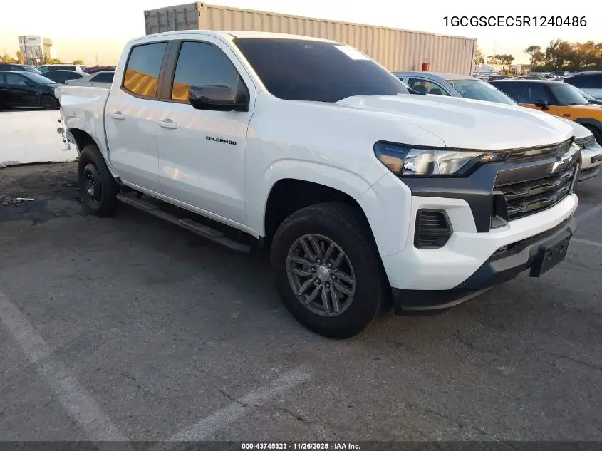 1GCGSCEC5R1240486 2024 Chevrolet Colorado 2Wd Lt