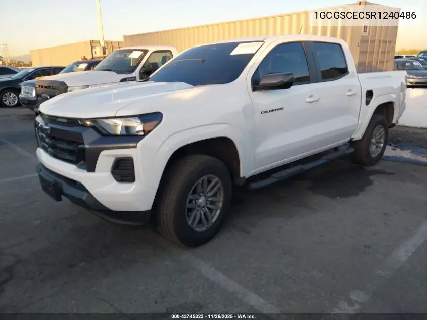 1GCGSCEC5R1240486 2024 Chevrolet Colorado 2Wd Lt