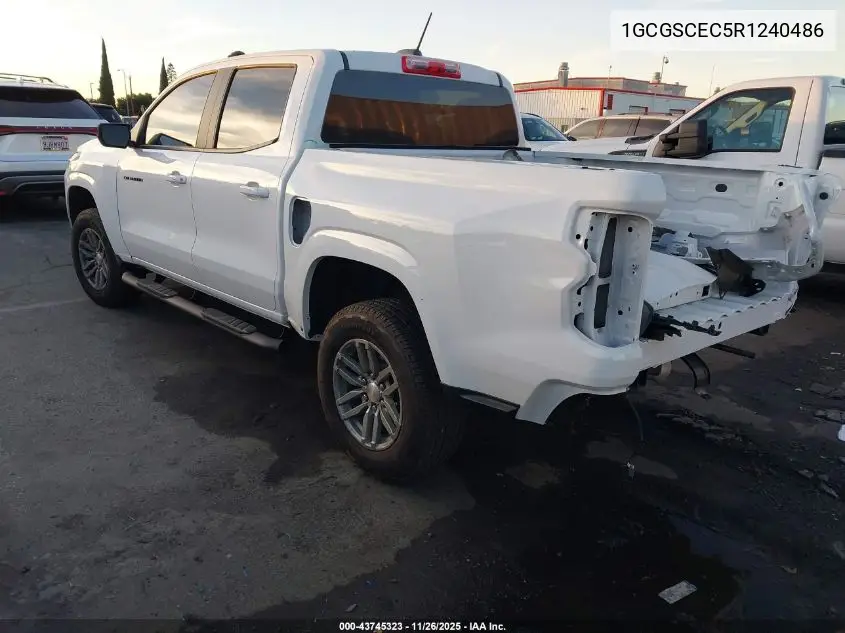 1GCGSCEC5R1240486 2024 Chevrolet Colorado 2Wd Lt