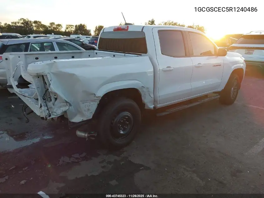 1GCGSCEC5R1240486 2024 Chevrolet Colorado 2Wd Lt