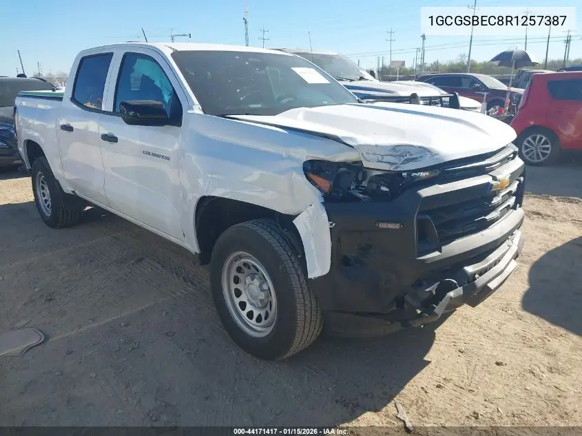 1GCGSBEC8R1257387 2024 Chevrolet Colorado 2Wd Wt