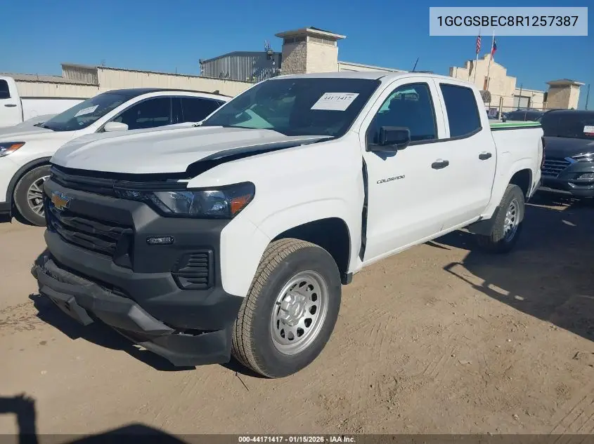 1GCGSBEC8R1257387 2024 Chevrolet Colorado 2Wd Wt