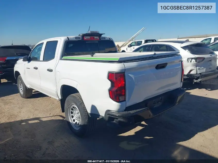1GCGSBEC8R1257387 2024 Chevrolet Colorado 2Wd Wt