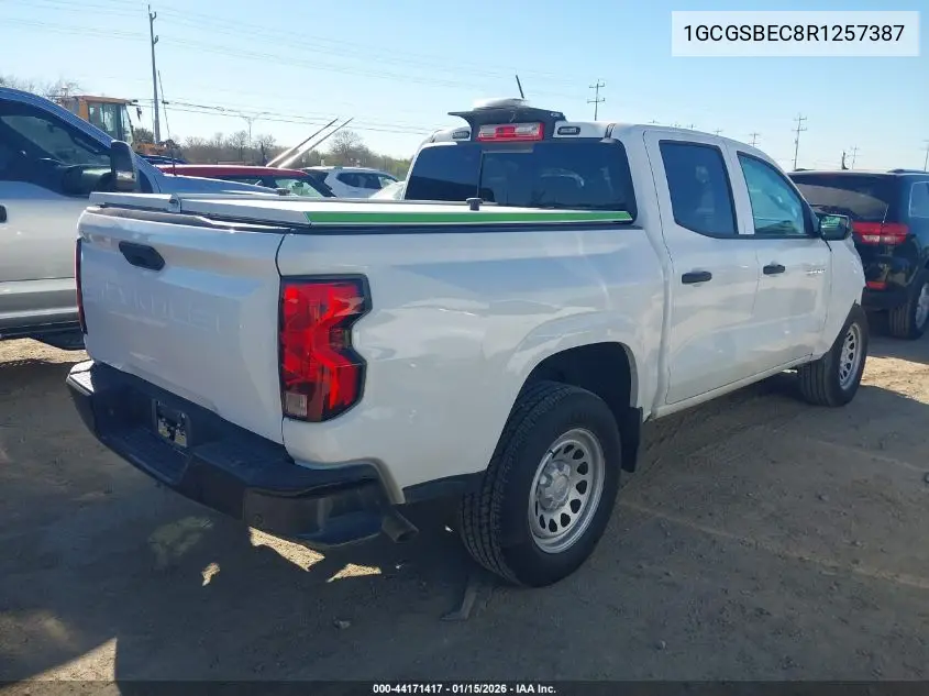 1GCGSBEC8R1257387 2024 Chevrolet Colorado 2Wd Wt