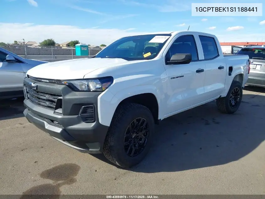 1GCPTBEK1S1188441 2025 Chevrolet Colorado 4Wd Wt