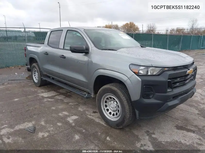 1GCPTBEK5S1182240 2025 Chevrolet Colorado 4Wd Wt