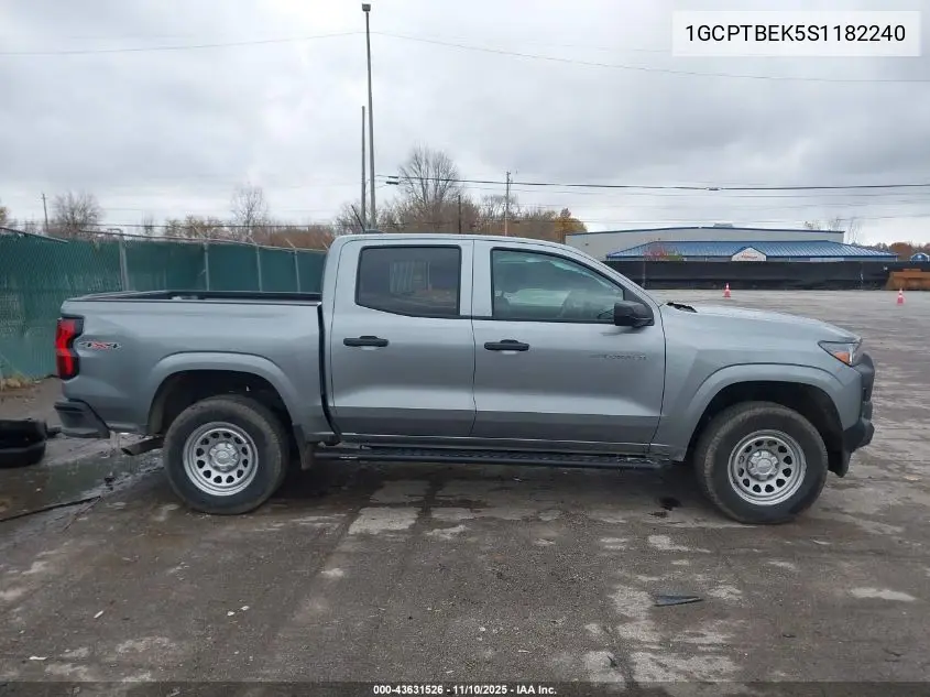 1GCPTBEK5S1182240 2025 Chevrolet Colorado 4Wd Wt