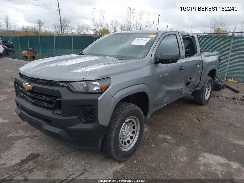 1GCPTBEK5S1182240 2025 Chevrolet Colorado 4Wd Wt