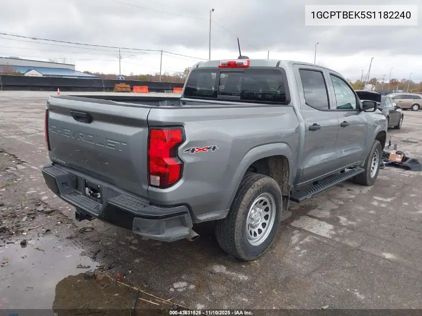 1GCPTBEK5S1182240 2025 Chevrolet Colorado 4Wd Wt