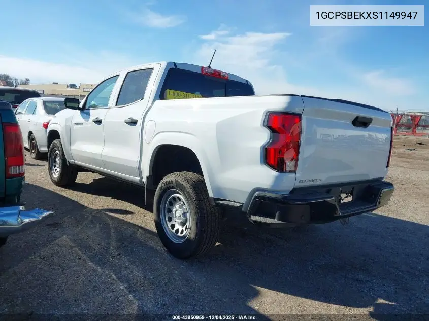 1GCPSBEKXS1149947 2025 Chevrolet Colorado 2Wd Wt