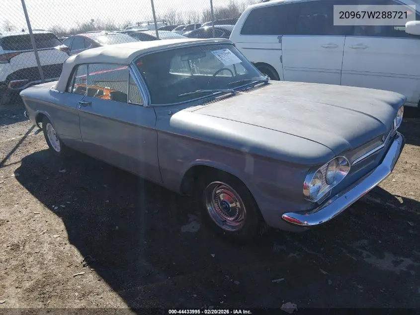 1962 Chevrolet Corvair VIN: 20967W288721 Lot: 44433995