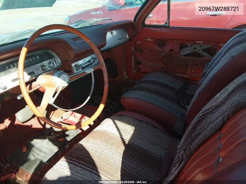 1962 Chevrolet Corvair VIN: 20967W288721 Lot: 44433995