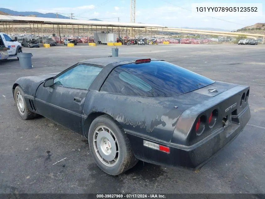 1G1YY0789G5123552 1986 Chevrolet Corvette