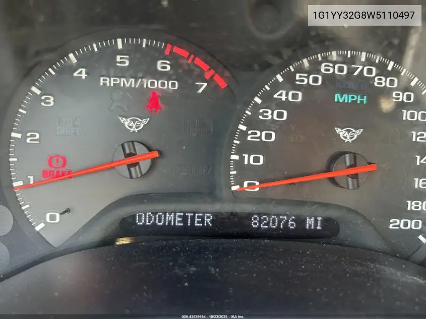 1G1YY32G8W5110497 1998 Chevrolet Corvette