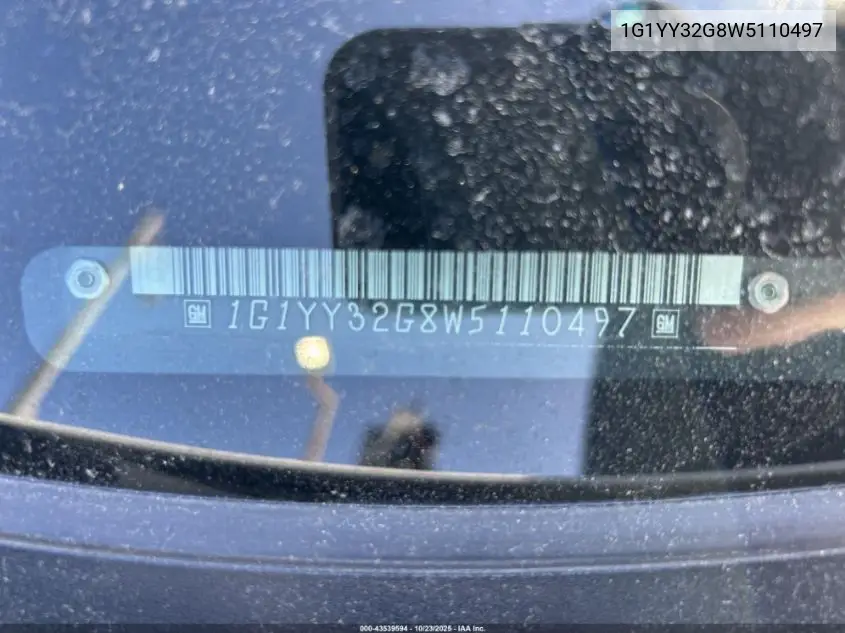1G1YY32G8W5110497 1998 Chevrolet Corvette