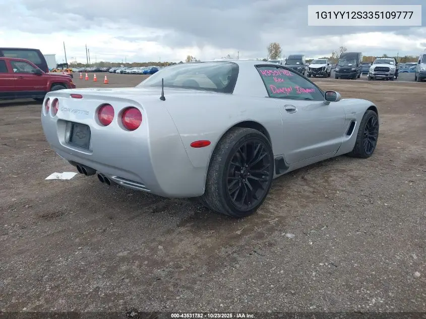 1G1YY12S335109777 2003 Chevrolet Corvette Z06 Hardtop