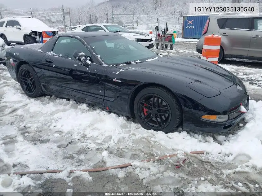 1G1YY12S035130540 2003 Chevrolet Corvette Z06 Hardtop