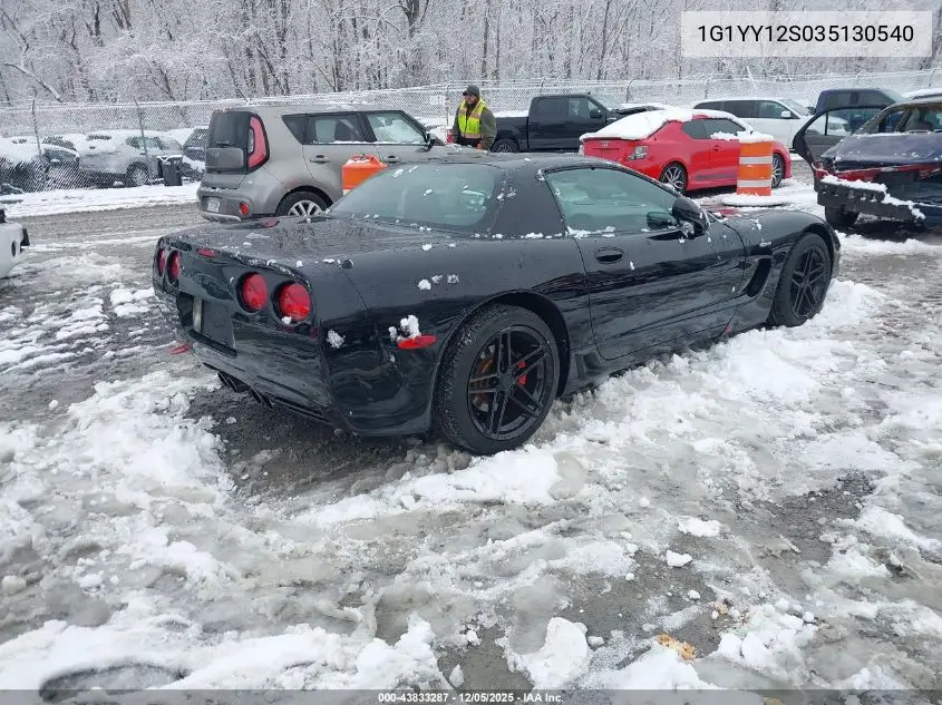 1G1YY12S035130540 2003 Chevrolet Corvette Z06 Hardtop