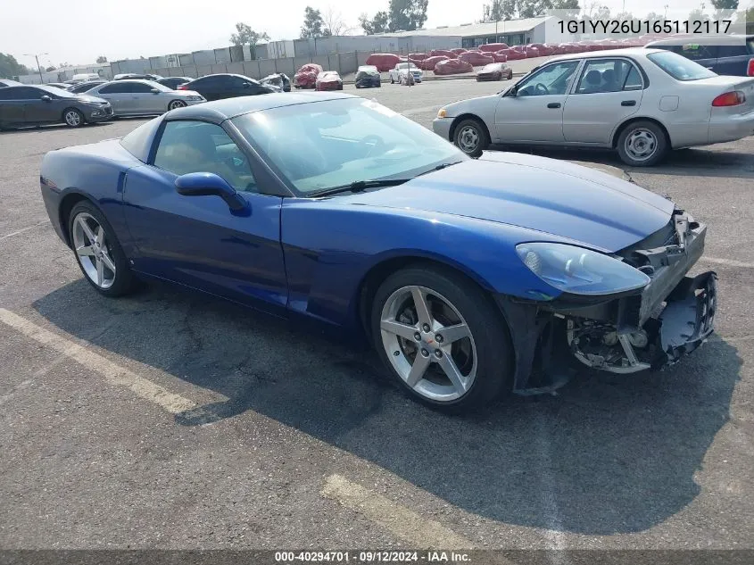 1G1YY26U165112117 2006 Chevrolet Corvette