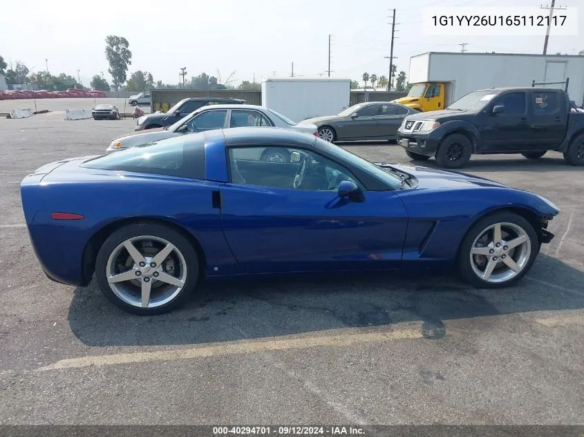 1G1YY26U165112117 2006 Chevrolet Corvette