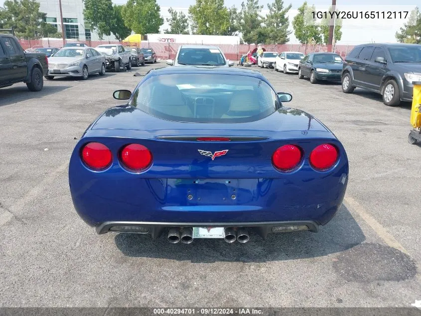 1G1YY26U165112117 2006 Chevrolet Corvette