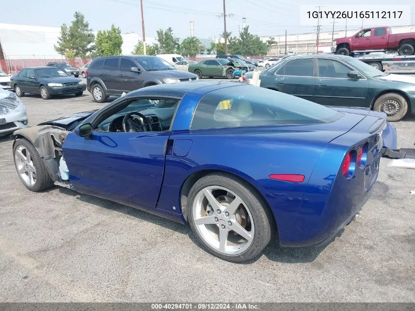 1G1YY26U165112117 2006 Chevrolet Corvette