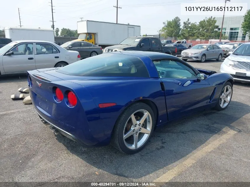 1G1YY26U165112117 2006 Chevrolet Corvette