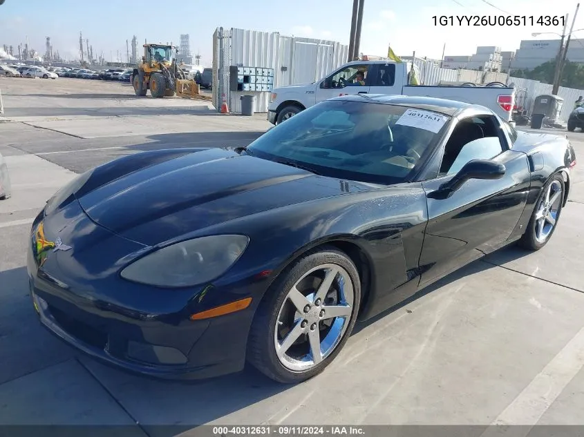 1G1YY26U065114361 2006 Chevrolet Corvette