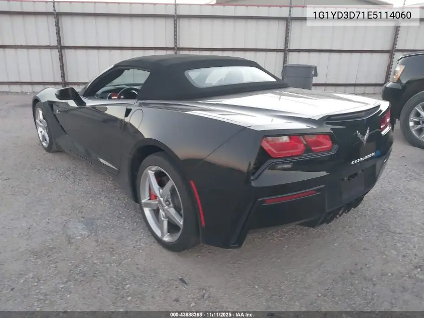 1G1YD3D71E5114060 2014 Chevrolet Corvette Stingray