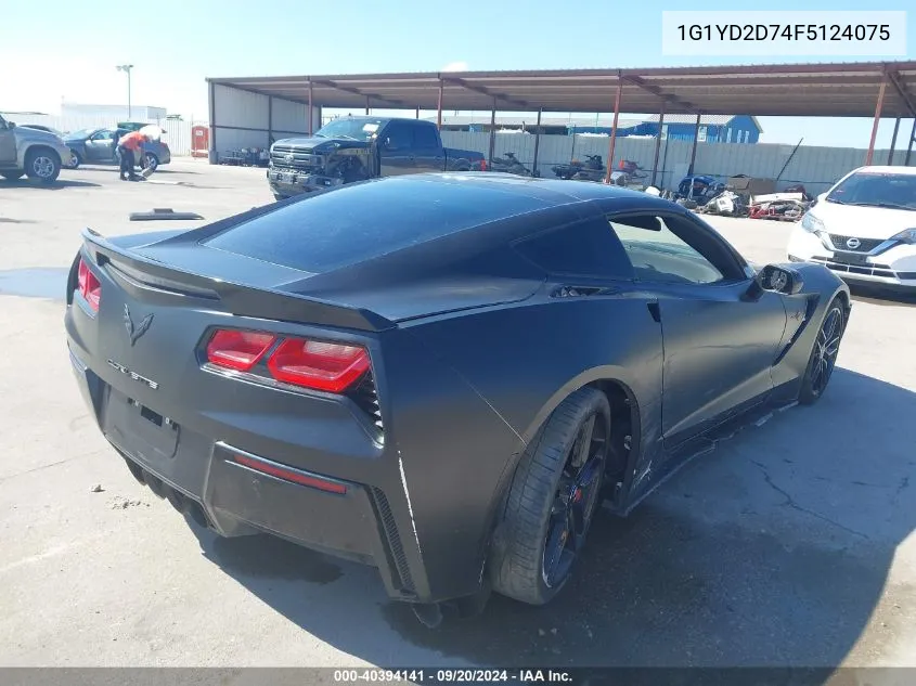 1G1YD2D74F5124075 2015 Chevrolet Corvette Stingray