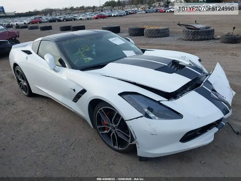 1G1YF2D70F5124990 2015 Chevrolet Corvette Stingray