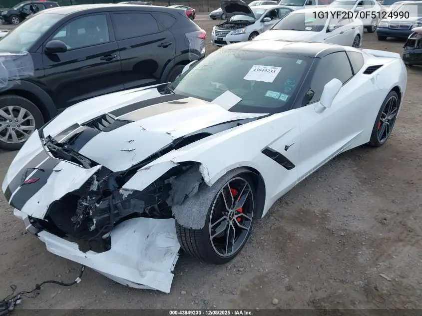 1G1YF2D70F5124990 2015 Chevrolet Corvette Stingray