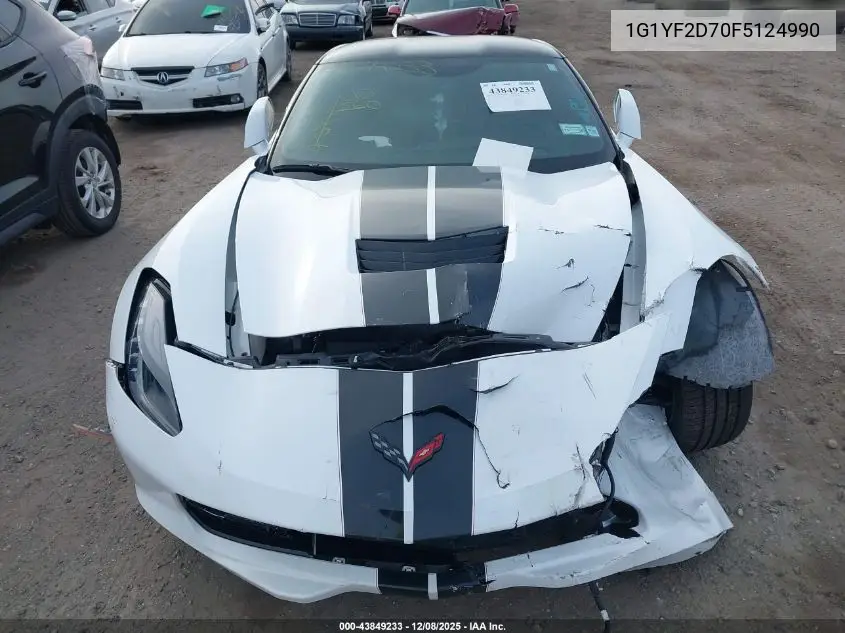 1G1YF2D70F5124990 2015 Chevrolet Corvette Stingray